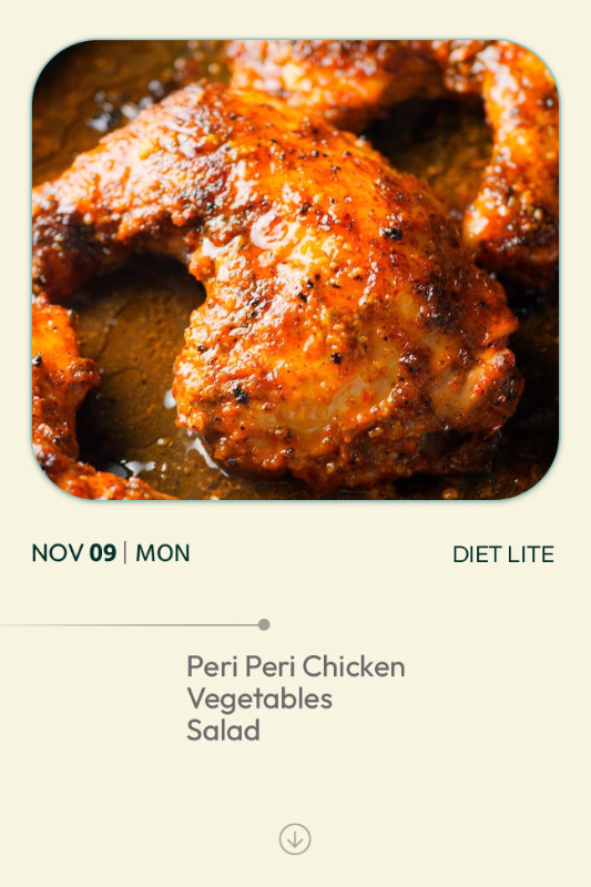 9 November 2026 - Diet