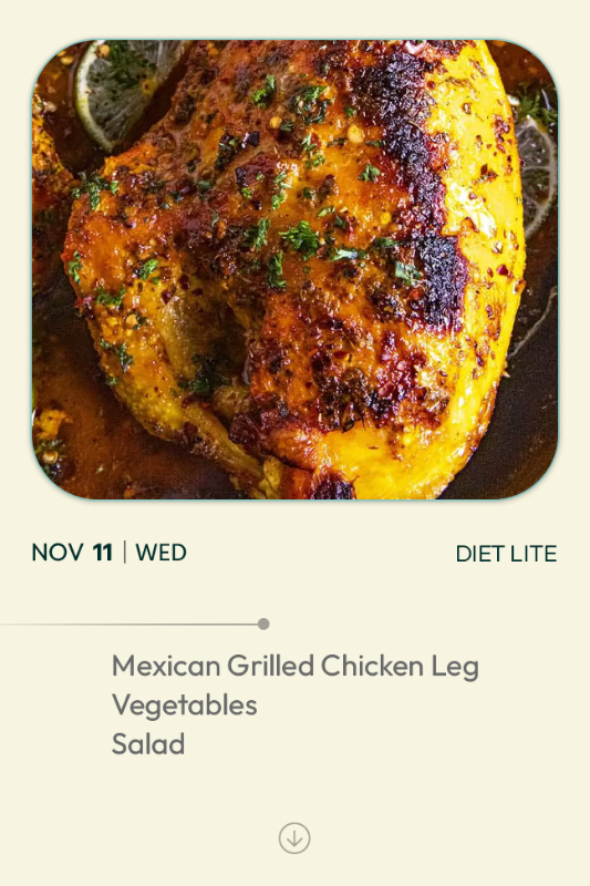 11 November 2026 - Diet