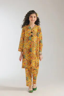 ETHNC - PRINTED DRESS 2 PIECE (11-13)