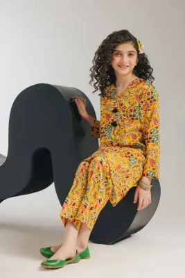 ETHNC - PRINTED DRESS 2 PIECE (11-13)