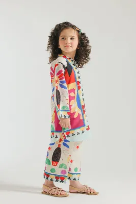 ETHNC - PRINTED DRESS 2 PIECE (7-10)