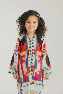 ETHNC - PRINTED DRESS 2 PIECE (7-10)