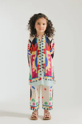 ETHNC - PRINTED DRESS 2 PIECE (7-10)