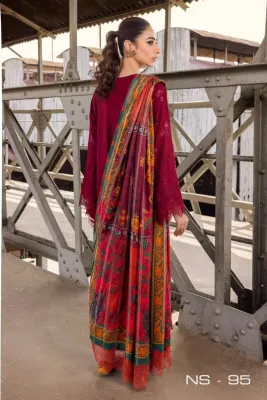 NUREH - Embroidered Linen Collection 3 PIECE - UNSTITCHED