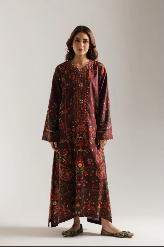 ETHNC - PRINTED DRESS 1 PIECE