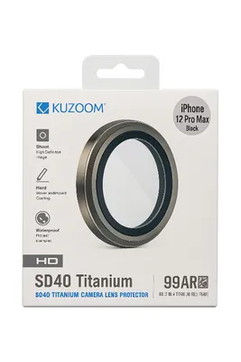 KUZ00M 99AR HD Titanium Camera Lens Protector for iPhone 12 Pro Max