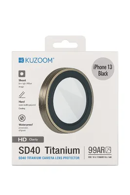 KUZ00M 99AR HD Titanium Camera Lens Protector for iPhone 13