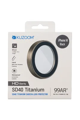 KUZ00M 99AR HD Titanium Camera Lens Protector for iPhone 14