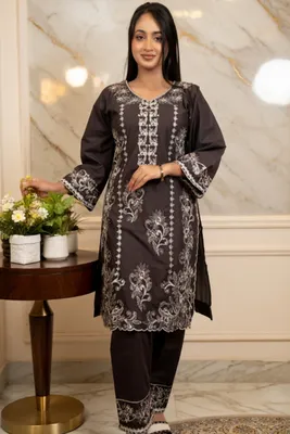 Imperial Mix // Premium Embroidery Work Cotton Fabric // Co-Ord’s 2PCS Set
