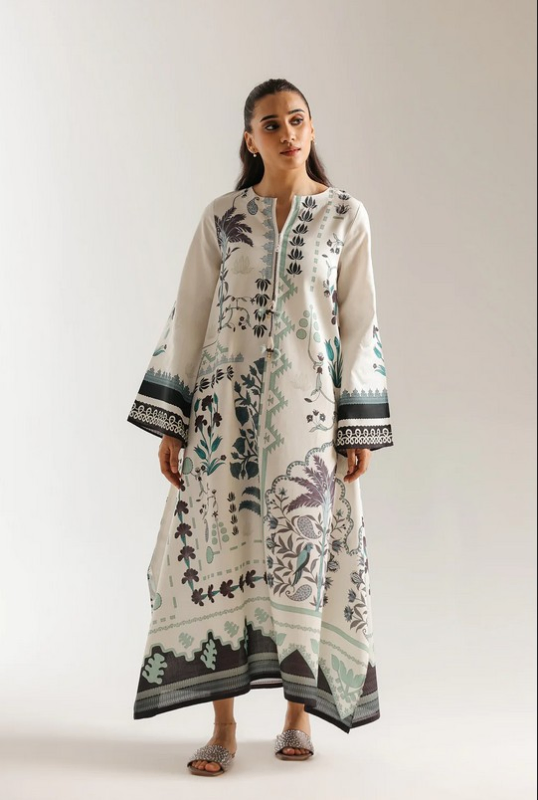 ETHNC - PRINTED DRESS KAFTAN 