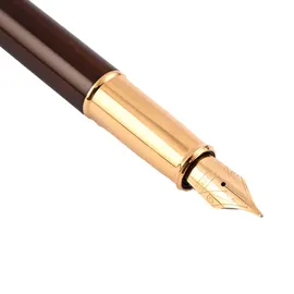 Sheaffer 100 Glossy Coffee Brown Gold Trim Fountain Pen
