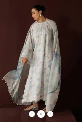 BAROQUE - EMBROIDERED PRINTED LAWN PR-1266