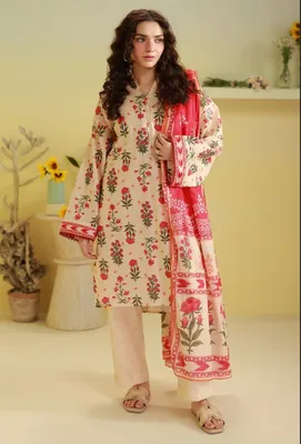 Zelburry- 3 Piece,  Kurta Dupatta Trouser - 2447