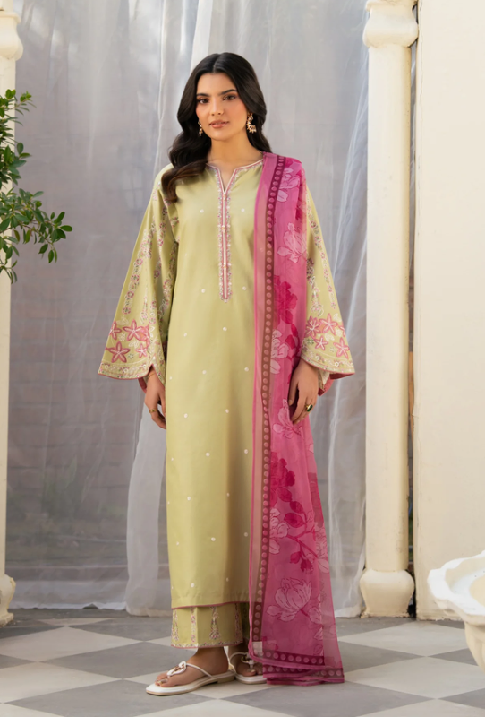XENIA , AYRA |  3 PIECE , Embroidered Lawn Shirt