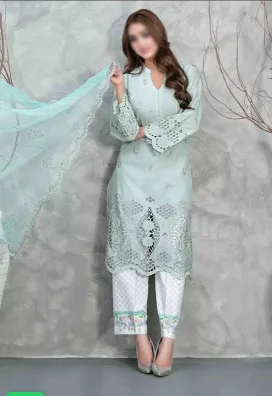 Tawakkal Samar - Schiffli Embroidered Lawn Collection UNSTITCHED