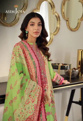 ASIM JOFA -  PRINTED LAWN 3 PCS  -UNSTITCHED