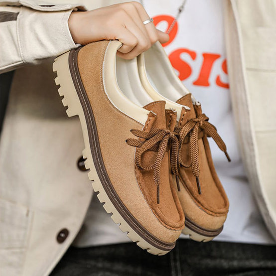 BRITISH RETRO LOW-TOP CASUAL LEATHER SHOES GB-Z608