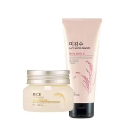 Facewash & Moistorizer Combo (The Face Shop Rice Water Bright Facial Foaming Cleanser 150ml &  The Face Shop Rice & Ceramide Moisturizing Cream 50ml)