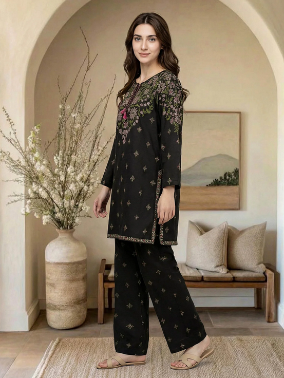 LIMELIGHT - 2 Piece Lawn Slub Suit (Pret)