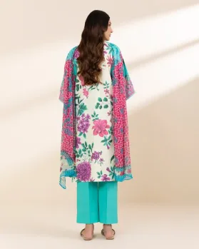 SAPPHIRE - 3 PIECE- PRINTED LAWN SUITE UNSTITCHED 3