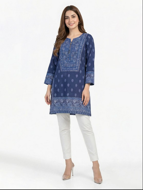LIMELIGHT - Cambric Slub Kurti (Pret)