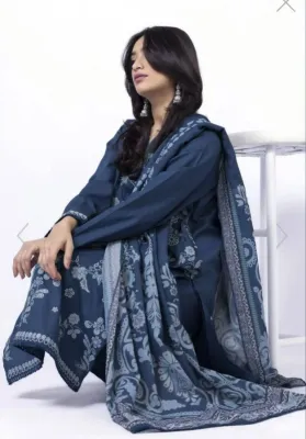 KHAADI - JAKERD COTTON EMBROIDARY-  2 PIECE