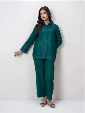 LIMELIGHT - Khaddar Co-ord Set- Embroidered