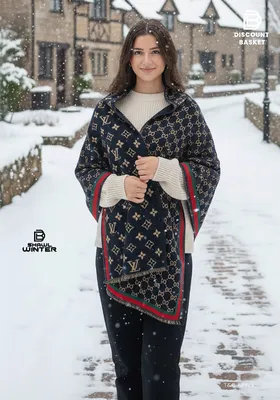 Elegant Printed China Wool Stole