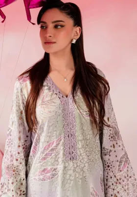 NUREH - LAWN ZARI 2 PIECE UNSTITCHED