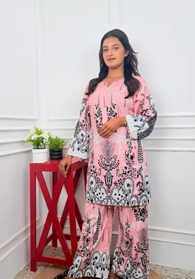Pink Queen // Soft Thai Silk Fabric // Co Ord’s 2PCS Set