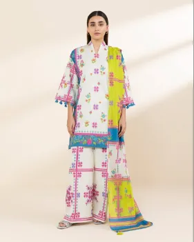 SAPPHIRE - 3 PIECE- PRINTED LAWN SUITE UNSTITCHED 5