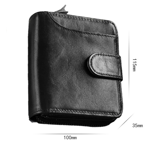 MULTI-FUNCTIONAL GENUINE LEATHER SHORT WALLET Z3002B