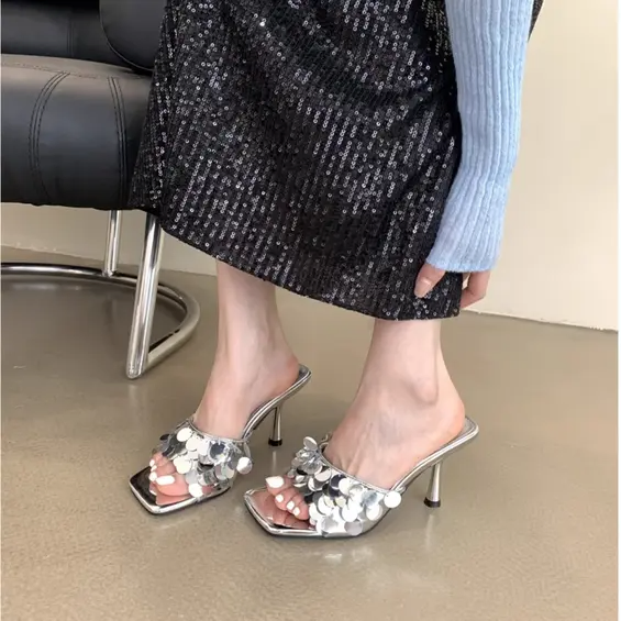SUMMER NEW STYLE HIGH END SANDALS WITH STILETTO HEELS