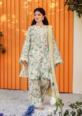 ELAF PRINT - EPS-3A IVORY WHISPERS UNSTITCHED