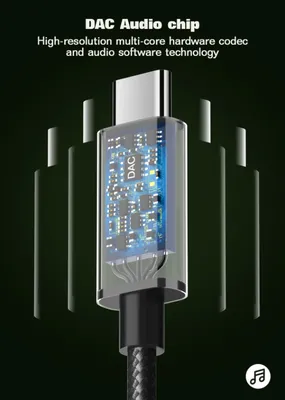 LDNIO USB C to 3 point 5 mm Earphone Adapter Durable Braided Cable Premium Quality