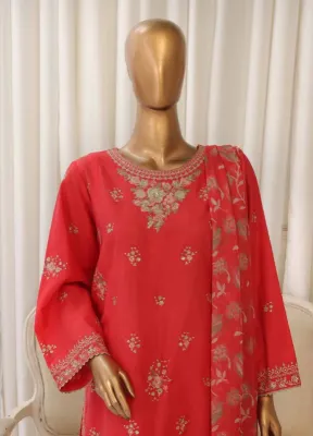 BIN SAEED - 3 Piece Luxury Embroidered Stitched Suit