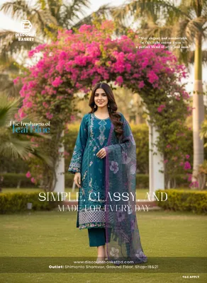Swizz Lawn 3 Pcs Embroidered Dress