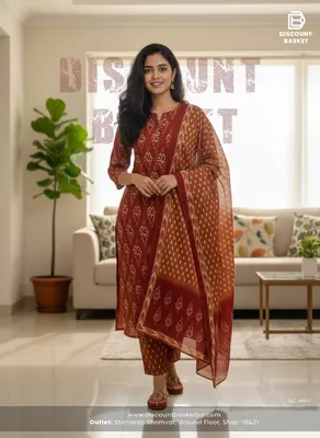 Pakistani Inspired Printed Swizz Lawn Dress