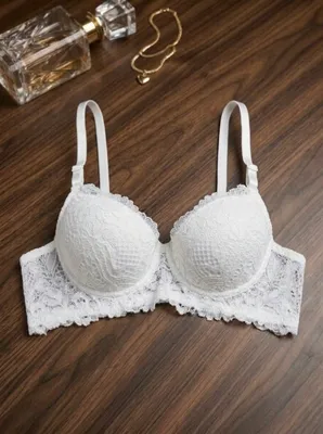 Premium Ring Shape Padded Lace Bra Set
