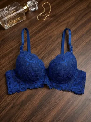 Premium Ring Shape Padded Lace Bra Set