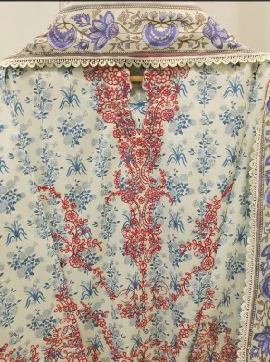 AGHANOOR -  3 Piece - Embroidered Cambric