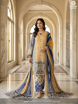 Premium Organza Outfit with Purl Setting Detail