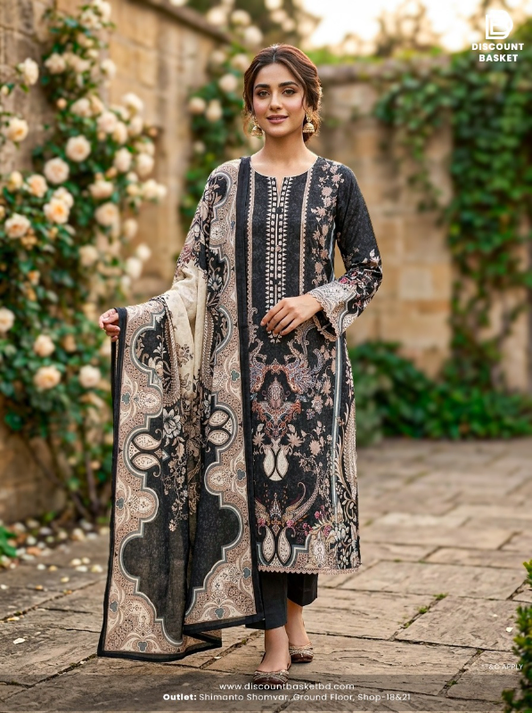 Stylish Swizz Cotton Printed Suit with Palazzo Bottom Set