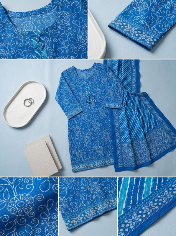Jaipuri Printed Swiss Lawn 3-Piece Suit