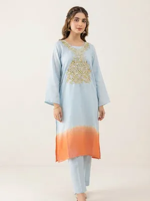 Premium Karchupi Work Tie-Dye Kaftan 2-Piece Set