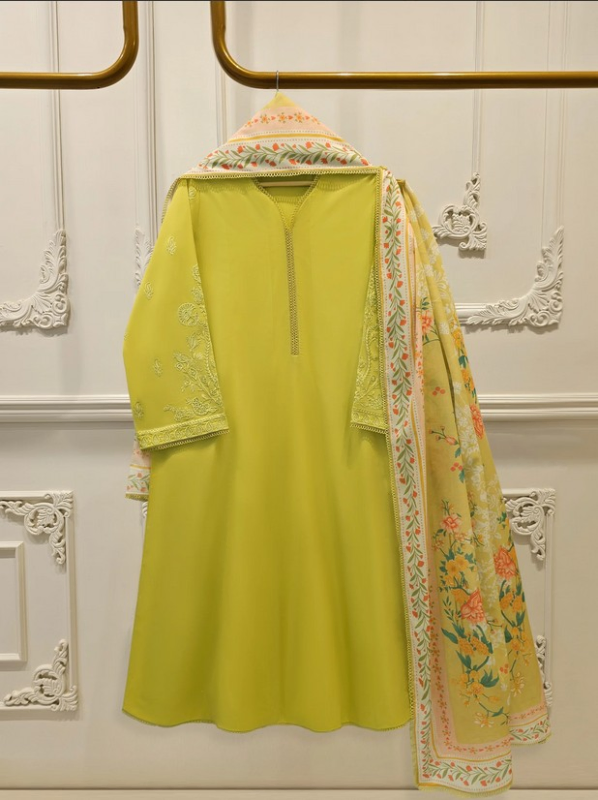 AGHANOOR - 3 Piece - Embroidered Cambric 