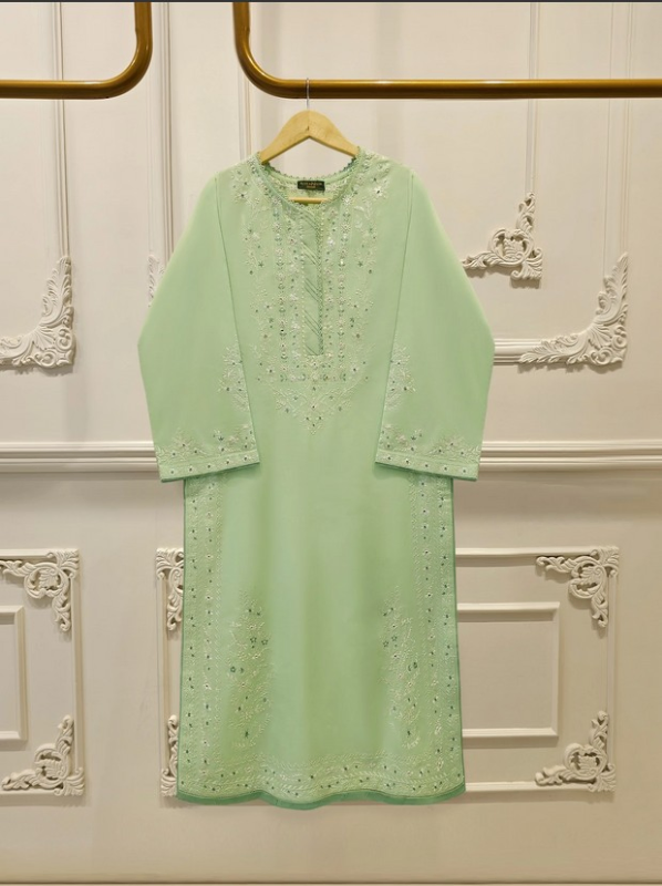 AGHANOOR - 2 Piece - Embroidered Cambric