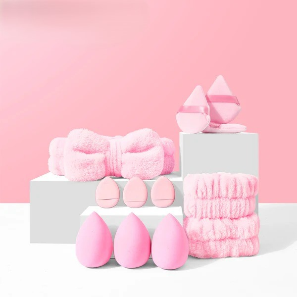 12 Pcs Makeup Headband Sponge Set