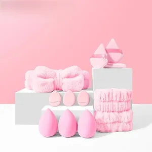 Makeup Beauty Headband Sponge Set (12 Pcs)