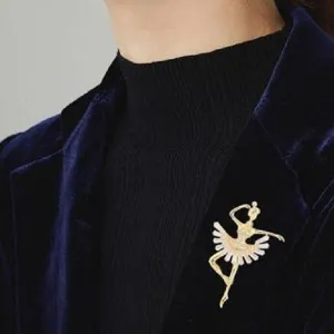 Ballet Girl Brooch Hijab pin 